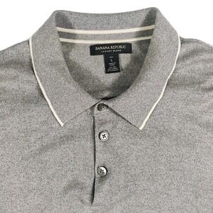 Banana Republic Luxury Blend Men Silk Blend Long‎ Sleeve Shirt Size Large Tall